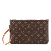 ルイ ヴィトン モノグラム ネヴァーフルMM付属 ポーチ ブラウン PVC レザー レディース LOUIS VUITTON 【中古】